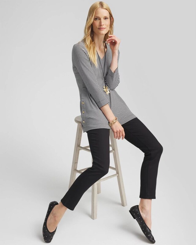 Denim Pull-On Ankle Jeggings - image 2